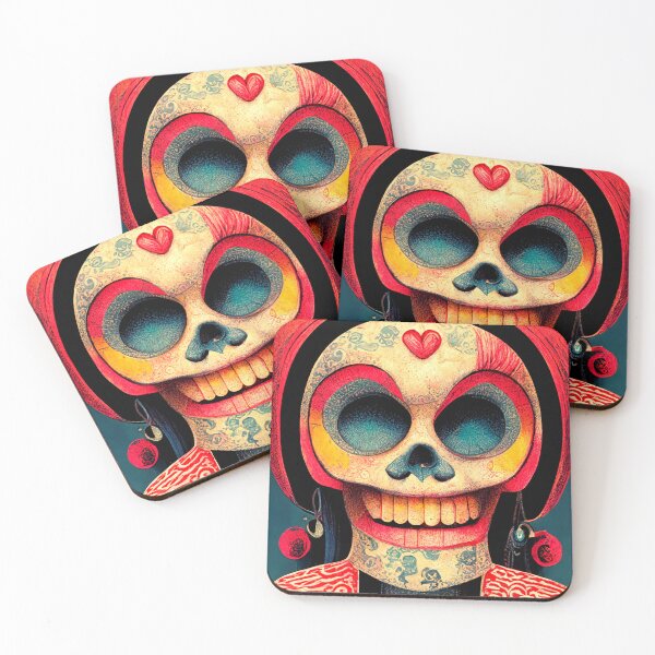 Item preview, Rockabilly Sugar Skull designed and sold by Sharttank.