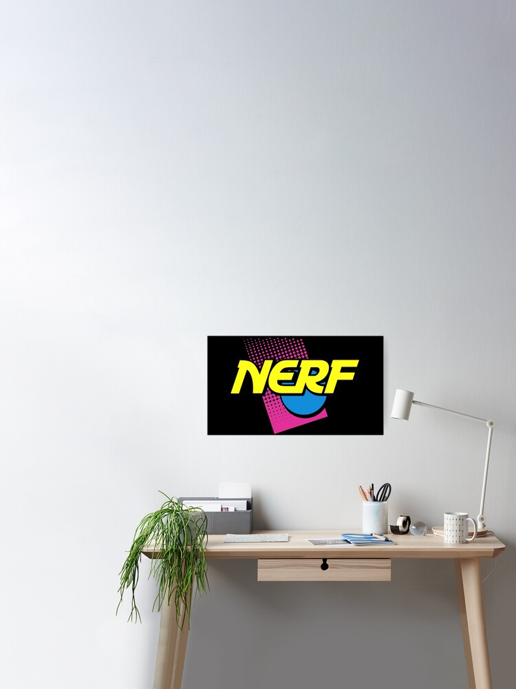 Nerf Logo 90s Neon Poster for Sale by 90sLoveLove