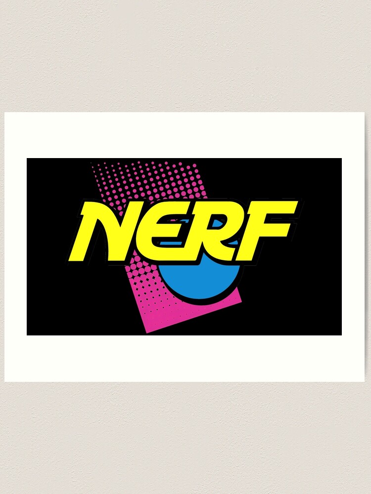 Nerf Logo 90s Neon Poster for Sale by 90sLoveLove