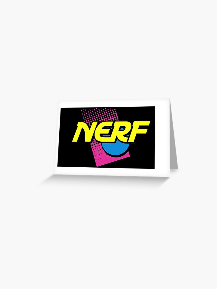 Nerf Logo 90s Neon Greeting Card for Sale by 90sLoveLove