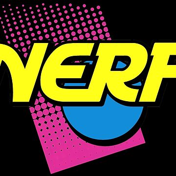 Nerf Logo 90s Neon Poster for Sale by 90sLoveLove