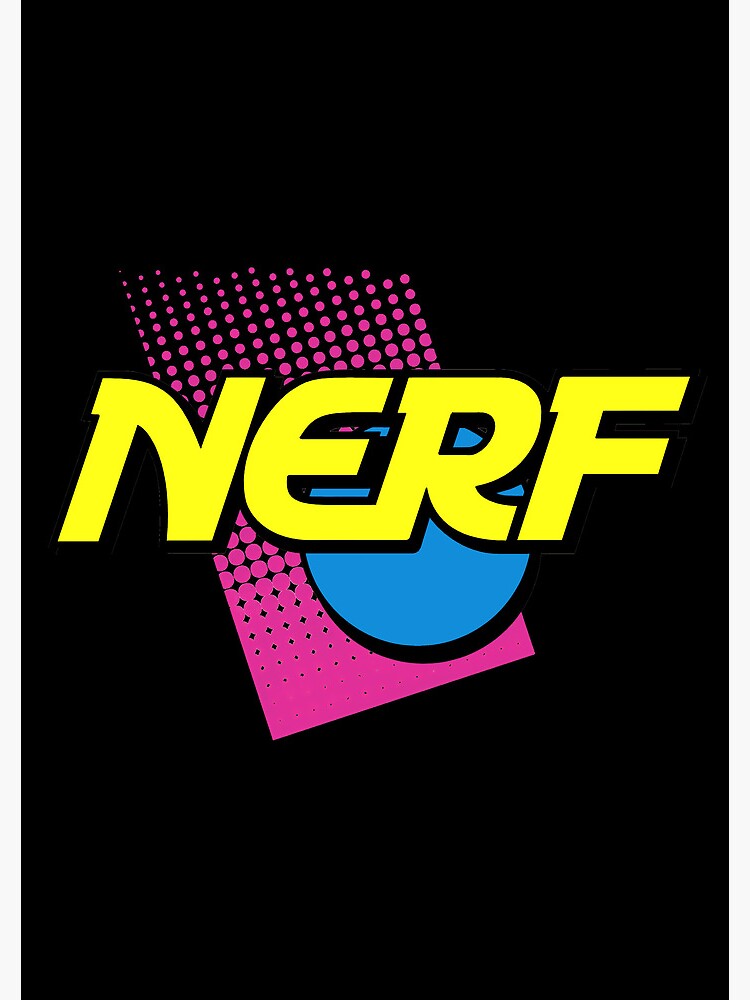 Nerf Classic Logo For Fans Sticker for Sale by AdrianSchaden