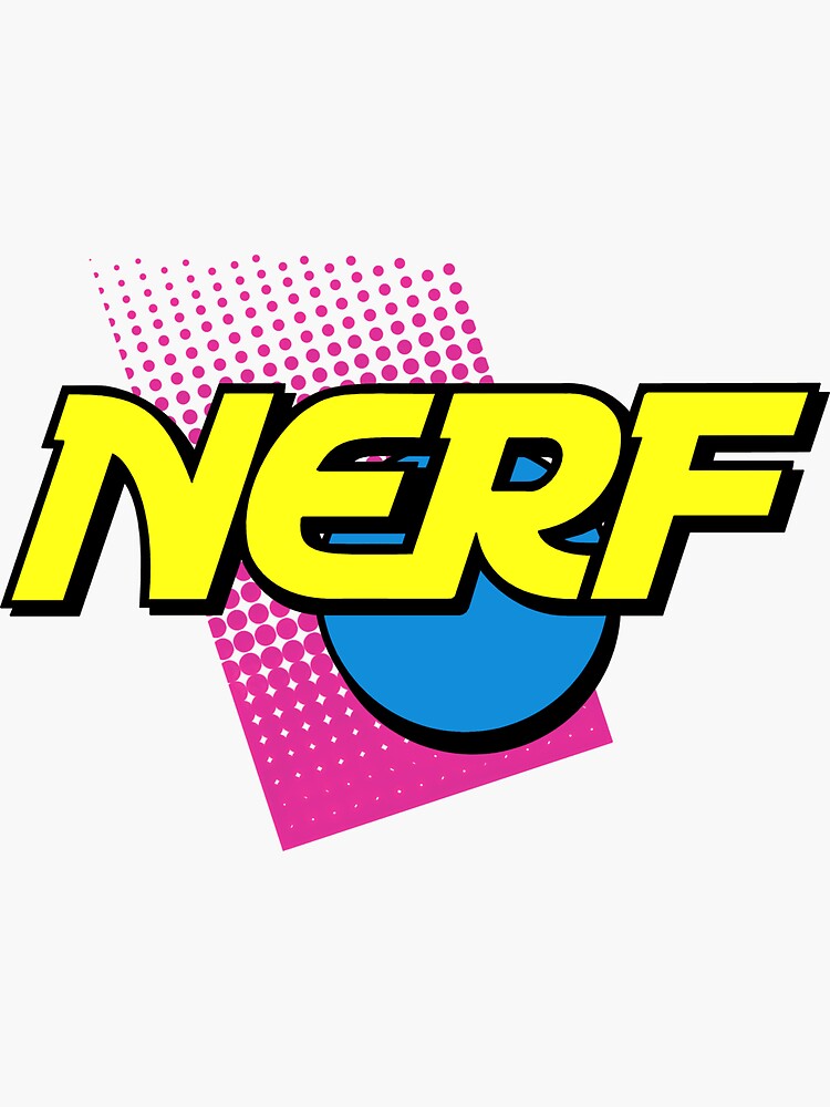 Nerf Logo T Shirt & Stickers (Small) : Clothing, Shoes