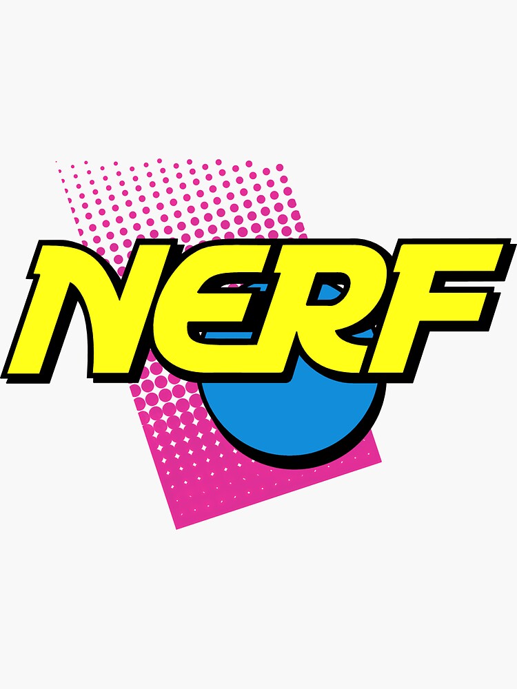 Retro Nerf Logo Decal