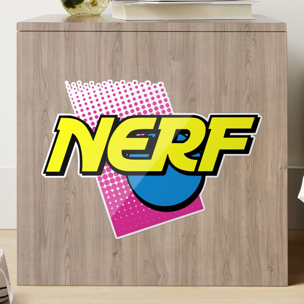 Retro Nerf Logo Decal
