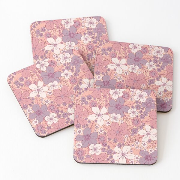 Item preview, Pastel Pink & Purple Floral designed and sold by somecallmebeth.