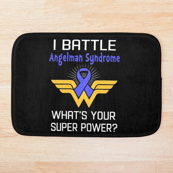 Item preview, I Battle Angelman Syndrome What's Your Super Power Support Angelman Syndrome Warrior Gifts  designed and sold by Sabfit.