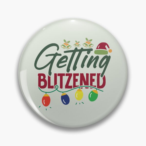 Item preview, Getting Blitzened - Funny Holiday season drinking pun designed and sold by DebbisPalette.