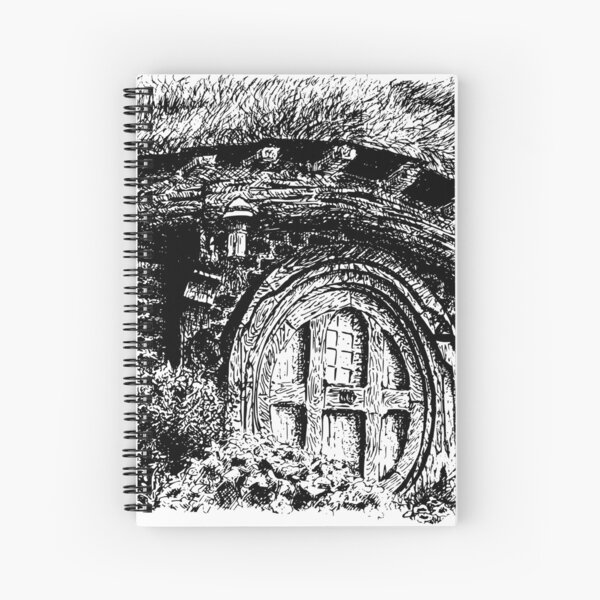 Aperçu de l'œuvre Un beau et esthétique t-shirt de dessin au stylo Hobbiton dans les films Le Hobbit et Le Seigneur des Anneaux créée et vendue par fachhdy.