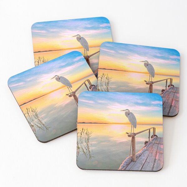 Item preview, Great Blue Heron at Sunset designed and sold by FineArtography.