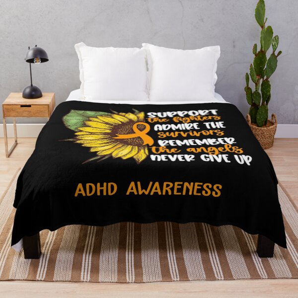 Item preview, ADHD Awareness - Support the Fighters Admire the Survivors Remember the Angels Never Give Up designed and sold by whlrcheryl.