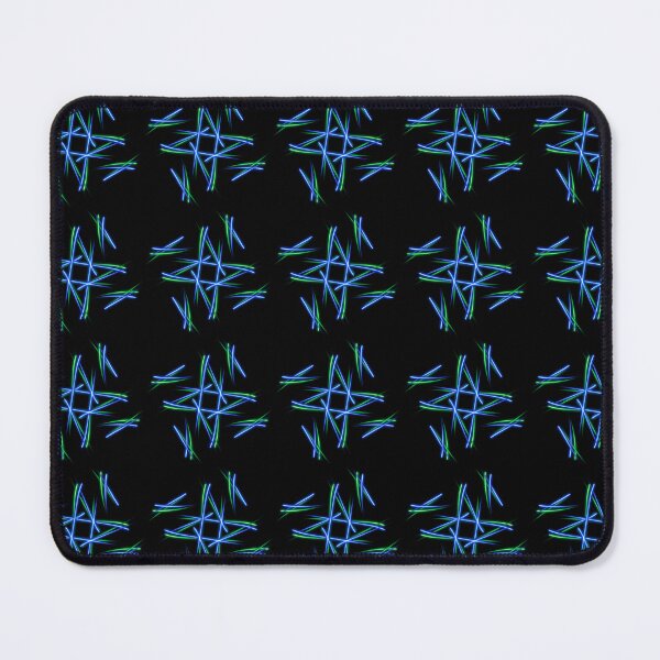 Item preview, Blue and Green Four Pointed Star, Abstract Art designed and sold by Meo Design.