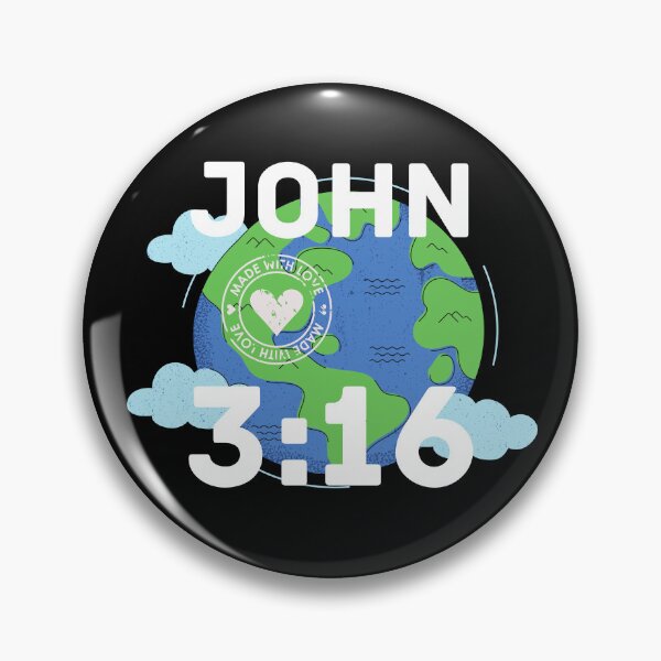 Item preview, John 3:16 | Made With Love | Bible Verse designed and sold by NobleForte.