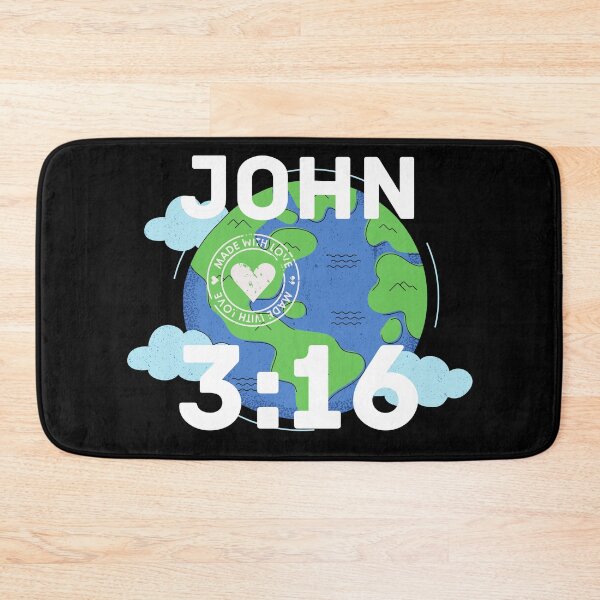 Item preview, John 3:16 | Made With Love | Bible Verse designed and sold by NobleForte.
