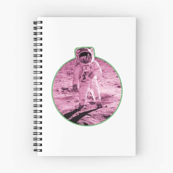 Item preview, Buzz Aldrin Nasa Moon Photo - Apollo Moon Landing Hot Pink Edition designed and sold by AlanPhotoArt.