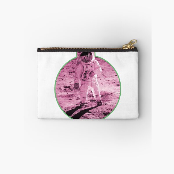 Item preview, Buzz Aldrin Nasa Moon Photo - Apollo Moon Landing Hot Pink Edition designed and sold by AlanPhotoArt.
