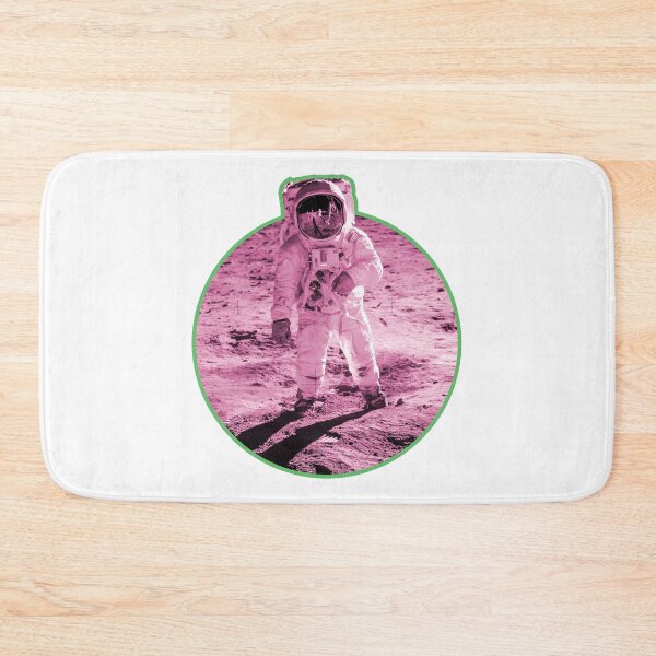 Item preview, Buzz Aldrin Nasa Moon Photo - Apollo Moon Landing Hot Pink Edition designed and sold by AlanPhotoArt.