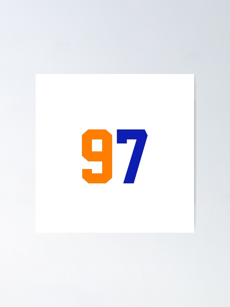 "Connor McDavid Jersey Number Sticker" Poster for Sale by adamduren20 Redbubble
