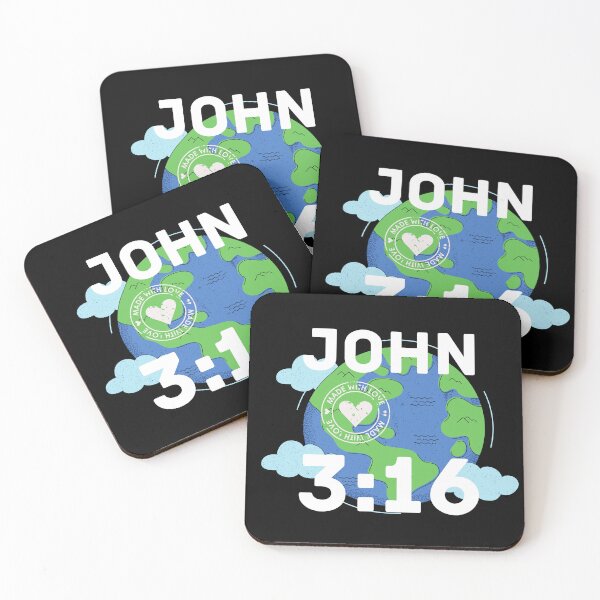 Item preview, John 3:16 | Made With Love | Bible Verse designed and sold by NobleForte.