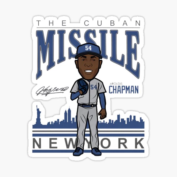 aroldis Chapman New York the Cuban Missile cartoon baseball