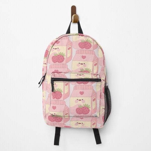 Item preview, Kawaii Pink Strawberry Milk Carton designed and sold by soumayajp.