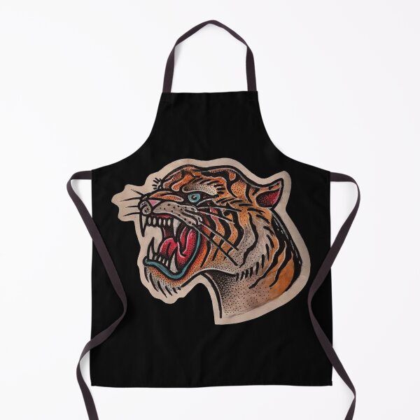 Item preview, Traditional Tiger Head Tattoo designed and sold by SamirElh77.