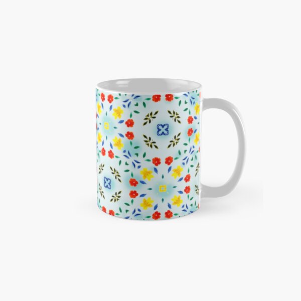 Vista previa del artículo con la obra «Flores folclóricas funky», diseñado y vendido por Ronit Ziv.