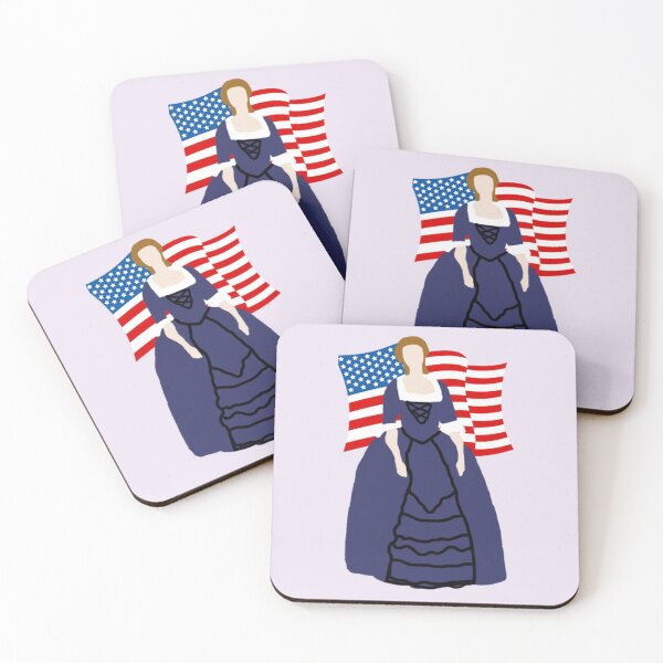 Item preview, Colonial Woman with American Flag (large) designed and sold by eevee135.