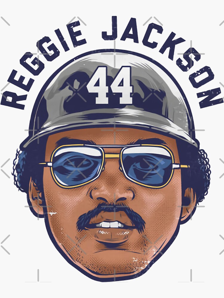 Reggie Jackson Retired Number Sticker New York 44 