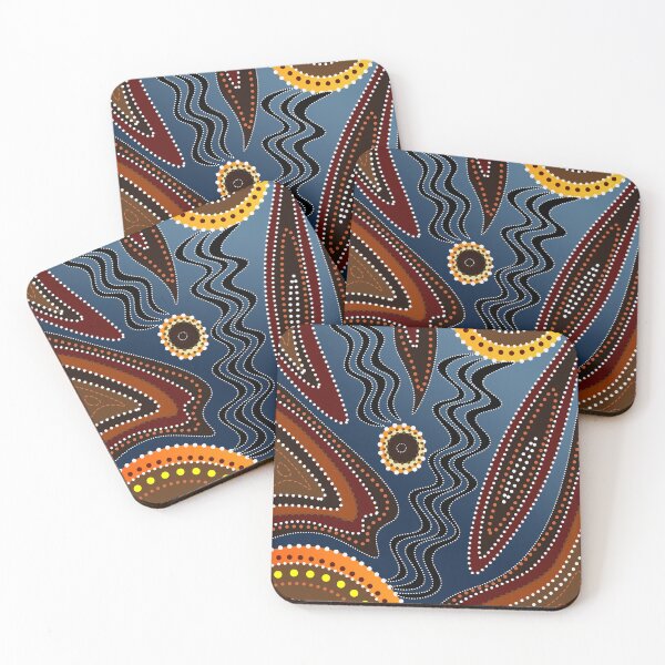 Item preview, Indigenous Aboriginal Custom Artwork - Darug designed and sold by CuzCountry.
