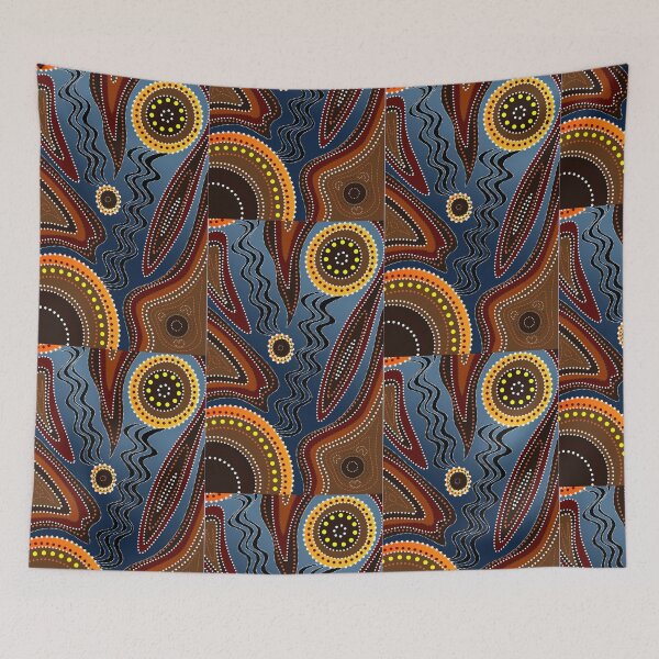 Item preview, Indigenous Aboriginal Custom Artwork - Darug designed and sold by CuzCountry.