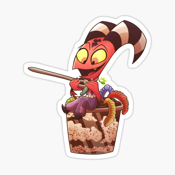Kid Blitzo - Gummy Worm Horse Pudding Sticker