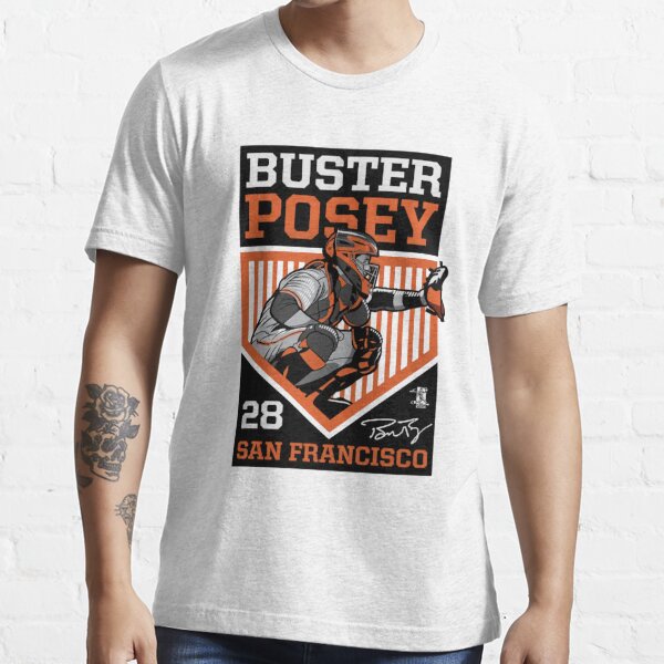 Buster Posey #28 San Francisco Giants Majestic Black/Orange Men's Jersey