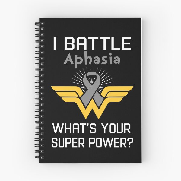 Item preview, I Battle Aphasia What's Your Super Power Support Aphasia Warrior Gifts  designed and sold by Sabfit.