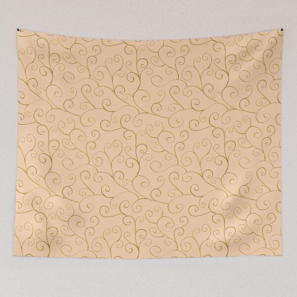 Item preview, Luxury Gold Filigree Floral Vine Pattern - Baroque Patterns designed and sold by antevasinart.