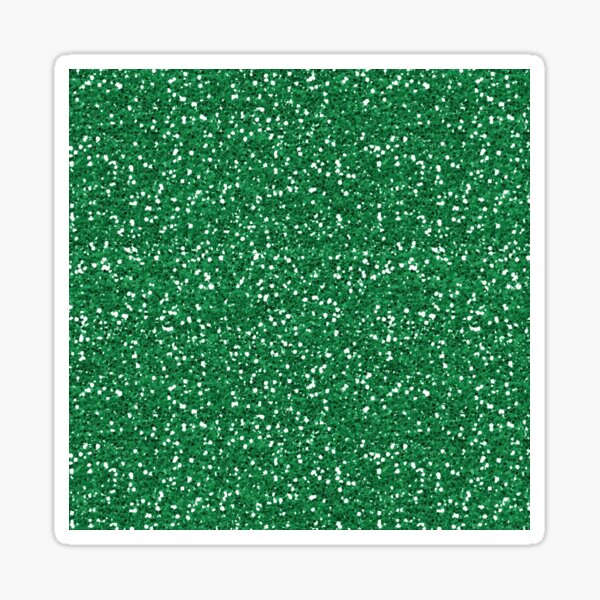 Green Glitter Sticker