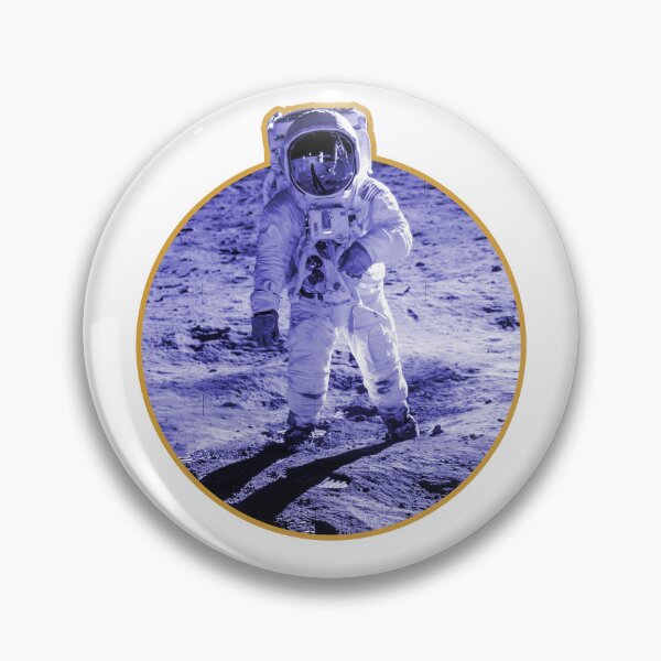 Item preview, Nasa Moon Photo of Buzz Aldrin - Apollo Moon Landing Blue Edition designed and sold by AlanPhotoArt.