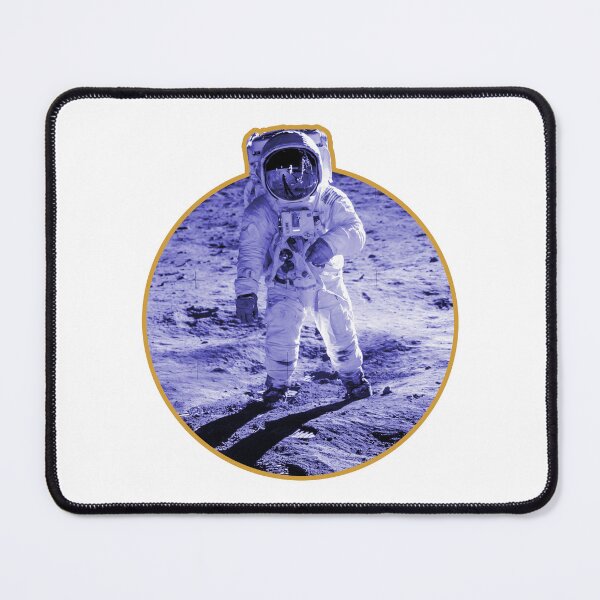 Item preview, Nasa Moon Photo of Buzz Aldrin - Apollo Moon Landing Blue Edition designed and sold by AlanPhotoArt.