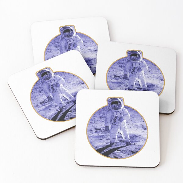 Item preview, Nasa Moon Photo of Buzz Aldrin - Apollo Moon Landing Blue Edition designed and sold by AlanPhotoArt.