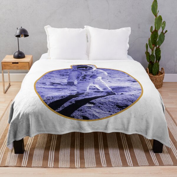Item preview, Nasa Moon Photo of Buzz Aldrin - Apollo Moon Landing Blue Edition designed and sold by AlanPhotoArt.