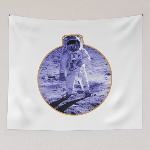 Item preview, Nasa Moon Photo of Buzz Aldrin - Apollo Moon Landing Blue Edition designed and sold by AlanPhotoArt.