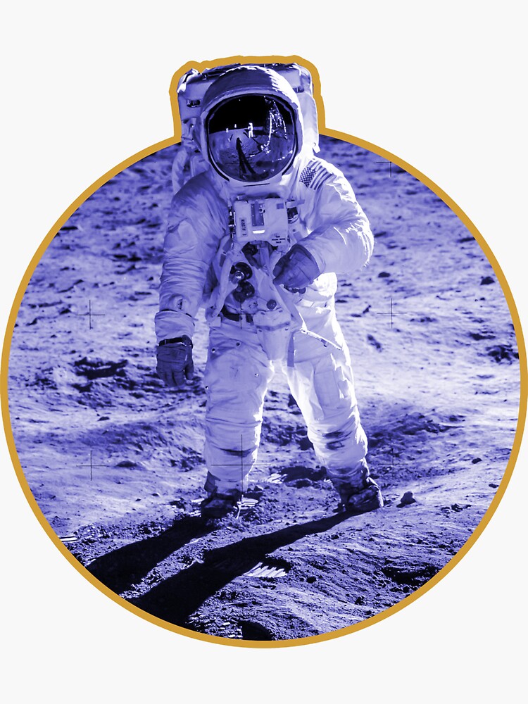 Astronauta Luna Alunizaje Luna NASA Pegatina