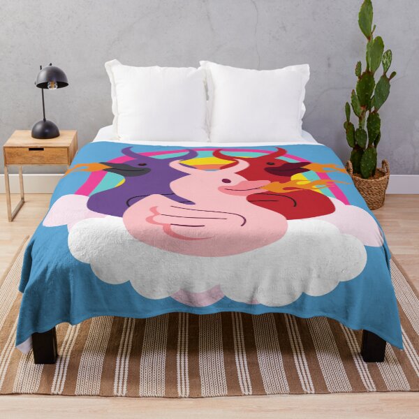 Item preview, Cute Fire breathing devil ducks on cloud rainbow designed and sold by Write-to-Rebel.