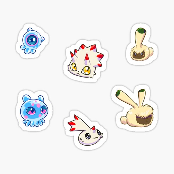 Buy Digimon Ghost Game Snack Sticker Trio Jellymon Angoramon Online in  India 