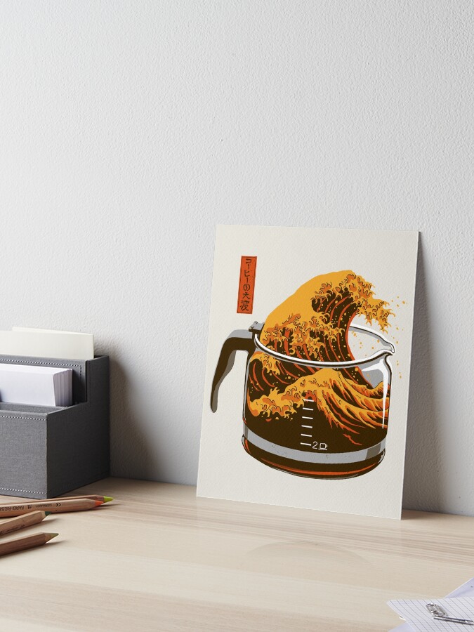 Thumbnail 1 von 2, Galeriedruck, Die große Welle des Koffeins designt und verkauft von Gloopz.