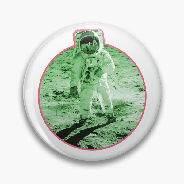 Item preview, Nasa Moon Photo of Buzz Aldrin - Green Edition of Apollo Moon Landing designed and sold by AlanPhotoArt.