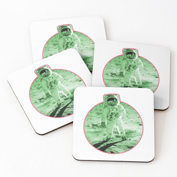 Item preview, Nasa Moon Photo of Buzz Aldrin - Green Edition of Apollo Moon Landing designed and sold by AlanPhotoArt.