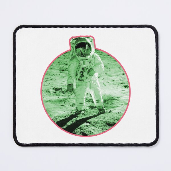 Item preview, Nasa Moon Photo of Buzz Aldrin - Green Edition of Apollo Moon Landing designed and sold by AlanPhotoArt.