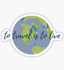 Pegatina Viajar es vivir