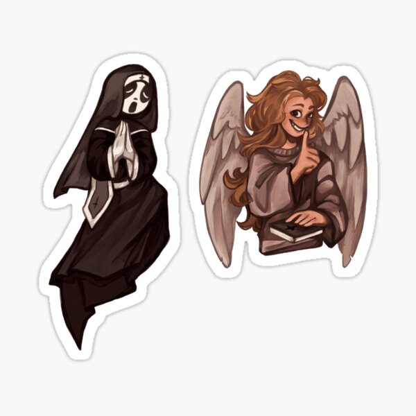 Tiny Alternates - Preacher and Gabriel Sticker for Sale by